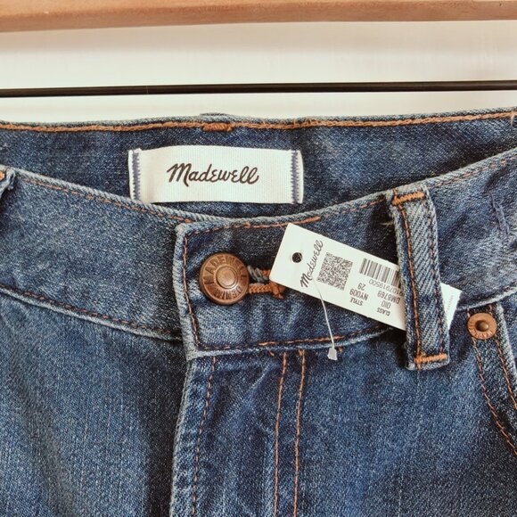 NWT Madewell The Perfect Vintage Wide-Leg Jean Soft Drape Wool Blend Sz. 29 - Picture 10 of 12